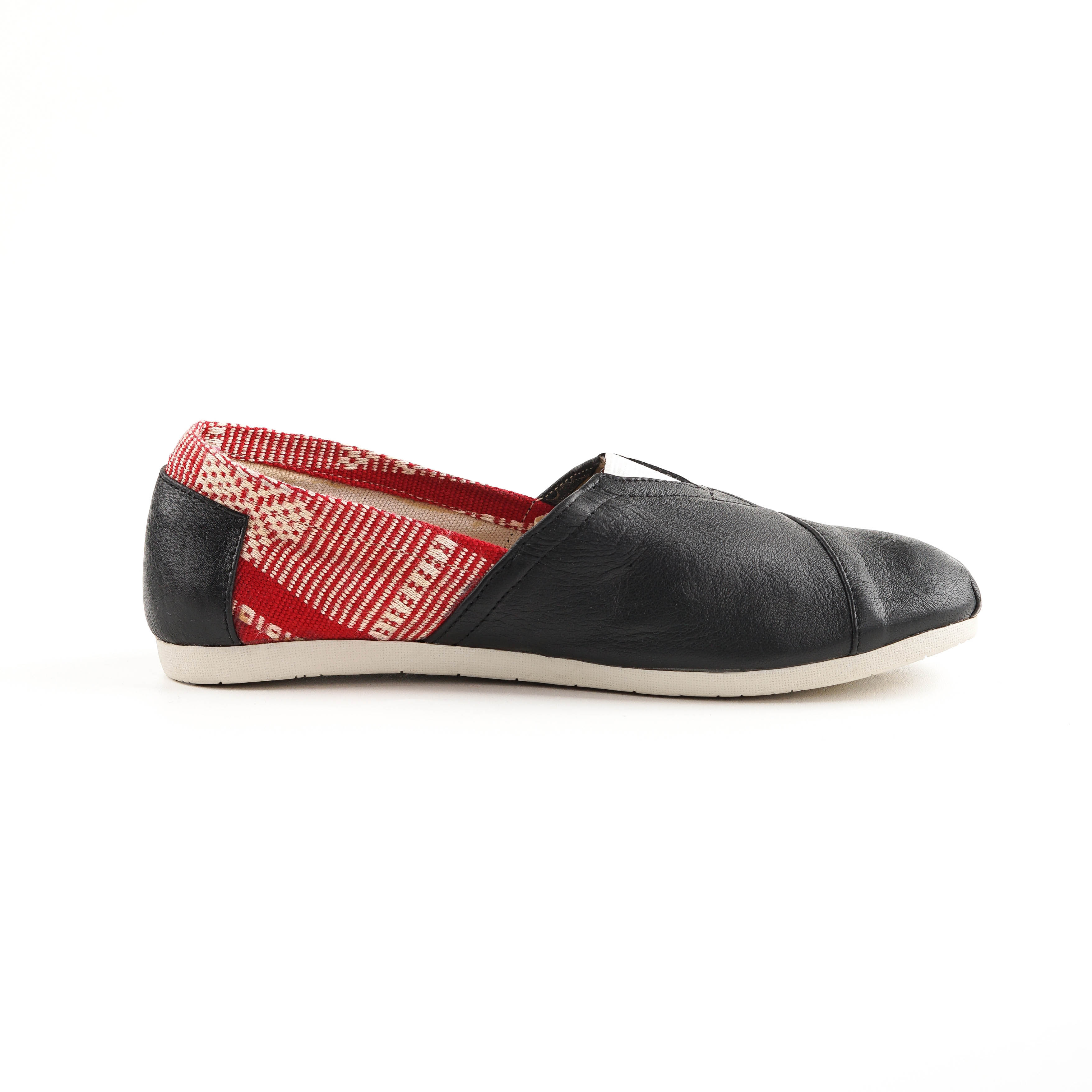 Slip On Shoes with Handwoven Ikat